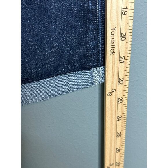 True Religion Halle Women's 29" Super Skinny Mid-Rise Crop Rolled Jeans Lonestar - Picture 9 of 16